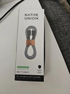 Cavo da cintura Native Union Type-C USB-C a USB-C 4 piedi cavo di ricarica rapida ultra forte - Foto 1 di 2