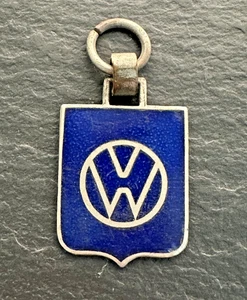 VINTAGE VOLKSWAGEN BLAU EMAILLE METALL ANHÄNGER H520 - Bild 1 von 8