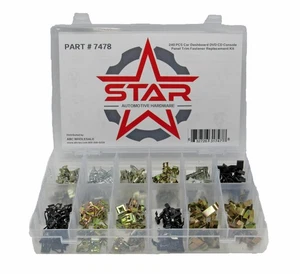 Star 240PCS Car Trim Panel Fastener Kit | Dashboard DVD CD Console Clips - Picture 1 of 3