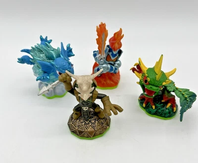 Lote Skylanders Figuras Base Verde Camuflaje Warnado Ignitor Voodood Spyro’s Adventure Foto 1 de 4