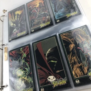 1995 SPAWN WILDSTORM WIDEVISION CARD SET 1-152 + T1-4, P1-12, TT1-6, TC1, binder - Picture 1 of 12