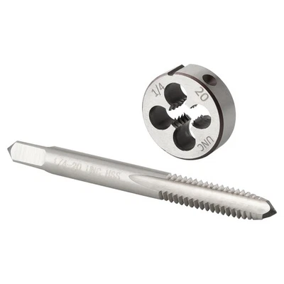 1/4"-20 UNC Tap and Die Set, 1/4 x 20 UNC Machine Thread Tap and Round Die Ri... - Image 1 of 4
