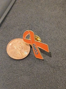 COPD Ribbon Awareness Revers Hut Jacke Pin - Bild 1 von 2