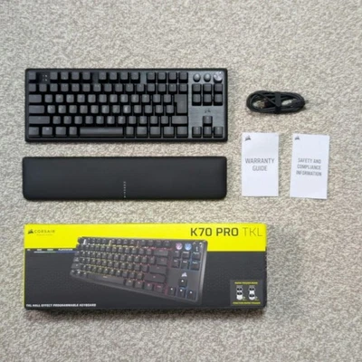 CORSAIR K70 PRO TKL Mechanical Gaming Keyboard RGB Backlit Used/Tested - Image 1 of 4