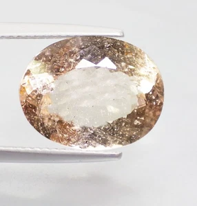 7.30 Cts DAINTY FIRE OVAL (14 x 11 mm) 100%NATURAL PEACH PINK MORGANITE GEMSTONE - Picture 1 of 7