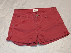 Pantalones cortos para mujer Hudson rojos con dobladillo con puños talla 26 bolsillos RN#107906 - Imagen 1 de 15