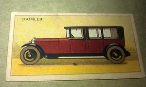 1928 DAIMLER  United Tobacco Co. South Africa Cigarette Card RARE - Picture 1 of 2