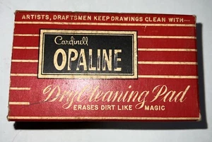 VINTAGE OPALINE DRY CLEANING PAD WITH ORIGINAL BOX ARTIST DRAFTSMAN/ARCHITECT - Picture 1 of 5