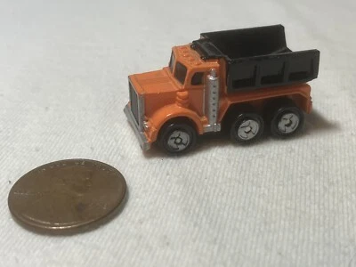 Micro Machines Строительный Самосвал Оранжевый/Черный MACK Автомобиль Galoob 1987 - Изображение 1 из 4