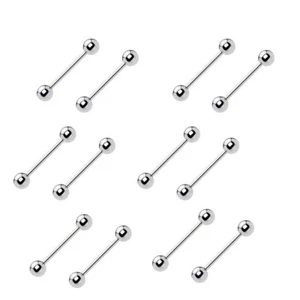 Barbells acero quirúrgico paquete 14G-12 - Imagen 1 de 1