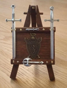 1/12 Dolls House miniature Handmade Weapons Rack Sword Stand Axe Swords INC! LGW - Picture 1 of 2