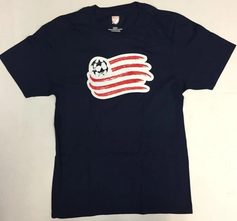 New England Revolution MLS Flag Logo Men's Crew Neck T-Shirt Cover