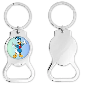 Donald Duck Inspired Bottle Opener Keychain Round - Picture 1 of 1