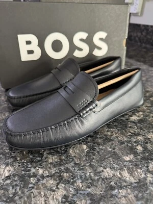 Mocasín Hugo Boss Noel para hombre, estilo # 50517134, conducción, zapato de vestir elige la talla Foto 1 de 4