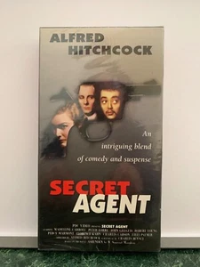Alfred Hitchcock ""SECRET AGENT"" VHS Film werkseitig versiegelt - Bild 1 von 5