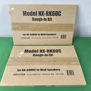 Set of NX-RK60C Rough-In Kit In-Wall Audio Speakers NXG Technology NX-60DVC-Pair - Picture 1 of 6