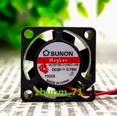 1PC SUNON MC20100V2-000C-A99 2CM 5V 0.78W 2010 miniature cooling fan - Image 1 of 4