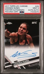 2017 TOPPS UFC CHROME FIGHTER AUTOGRAPH #AN AMANDA NUNES FIGHTER AUT (CSC049361) - Picture 1 of 2