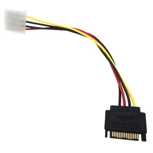 4pin IDE Female to 15pin SATA Male Power Supply Cable HDD Drive Converter Wire - Picture 1 of 6