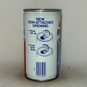 70er Jahre Pepsi Cola "New Stay-Attached Opening" Öffnungsanleitung Limonadose - Bild 1 von 6