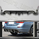 Rear Bumper Diffuser Spoiler Lip W/ Smoke LED Light For 2014-2017 Infiniti Q50