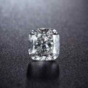 2CT Cushion Cut Loose Gemstones Moissanite Diamond for Jewelry GRA Certificate