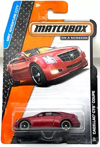 MATCHBOX CADILLAC CTS COUPE red 12/120 ON A MISSION 1/125 MBX ADVENTURE CITY - Picture 1 of 5