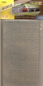 FALLER HO scale ~ 'CUT STONE' FOAM WALLS ~ 2.5 FEET LONG 1/87 #170804 - Picture 1 of 1