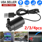 USB Water Pump Mini Mute Submersible 5V 1M Cable Garden Fountain Tool Fish Tank
