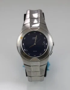 Timex Indiglo Reloj Hombre Plata Inoxidable Cantidad 50m Batería Luz Fecha Azul - Imagen 1 de 6