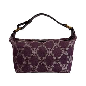 Bolso de mezclilla CELINE Macadam Triomphe Borgoña - Imagen 1 de 18