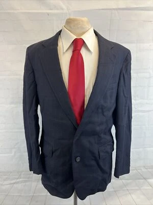 Cricketeer Men's Navy Blue Striped Blazer 40S $595 - Image 1 of 4