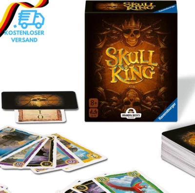 BESUCHE DEN RAVENSBURGER-STORE Ravensburger Spiel 22578 - Skull King - Stichkartenspiel Für 2-8 Spieler, Karten