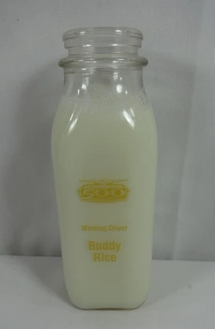 2004 Indianapolis 500 Buddy Rice Replica Winners Milk Bottle Collectors Edition Cover