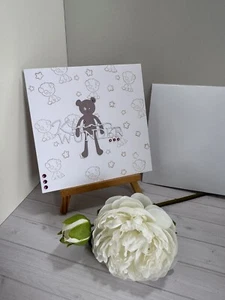 Karte Grußkarte Handarbeit Stampin Up Glückwunschkarte Geburt Baby 13x13cm - Bild 1 von 1