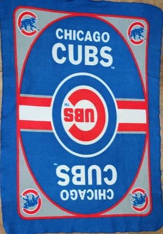 Chicago Cubs Blanket Felt Throw Light Stadium Cover