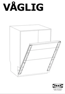 Ikea Vaglig Connecting rails for dishwasher drawer fronts NEW - Picture 1 of 3