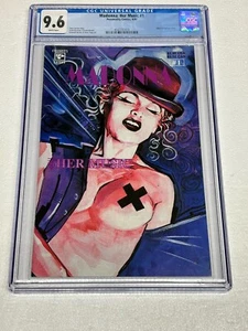 1992 MADONNA Her Music #1 Personality Comics CGC 9.6 NM+ GRADED COMIC BOOK - Picture 1 of 2