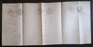Ministero del Tesoro - foglio coi disegni delle monete - regia zecca italiana - Picture 1 of 4