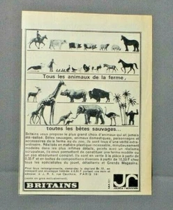 PUB PUBLICITE ANCIENNE ADVERT CLIPPING 171017 / JOUET ANIMAUX FERME SAUVAGE JR - Imagen 1 de 1