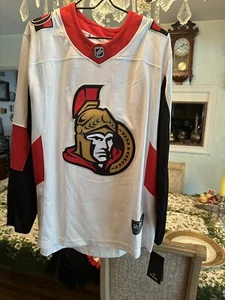 Neu NHL Ottawa Senators weiß Fanatics Hockey Trikot Breakaway Größe Large - Bild 1 von 9