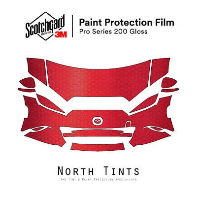 Mazda MX5 Miata 2016-2025 3M PRO película de protección de pintura precortada sujetador transparente kit PPF Foto 1 de 4