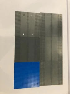 Lego Bulk Lot 22 32x32 DÜNNE GRUNDPLATTEN 10x10 in HELLGRÜN BLAU GRAU STRASSE - Bild 1 von 3