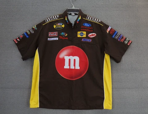 Simpson Racing Pit Crew Shirt XL Ford M&M's Skittles Cover