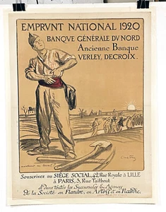 Poster originale 1919 USA WWI Bond: Per patria e paese, grande, ottimo - Foto 1 di 1