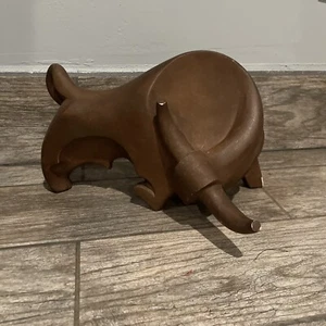 Rare Mid Century Modern Austin Sculpture Bull By Alexander Danel Signed Has Chip - Picture 1 of 9