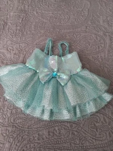 Build A Bear Girls Green Sparkly Party Dress Excellent Condition - Picture 1 of 5