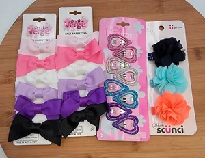 Scunci, On The Verge, & Trend One, assorted girl's barrette and bow set lot 4 - Picture 1 of 8