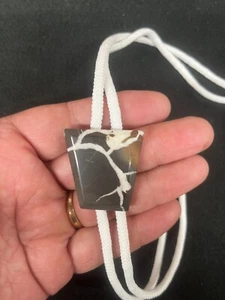 Septarian Lightning Stone Western Bolo Tie Michigan - Picture 1 of 2