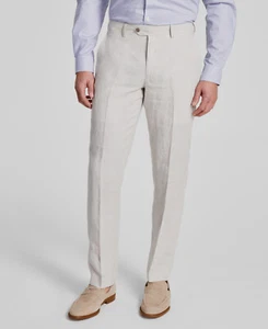 Bar Iii Men's Beige Slim-Fit Linen Suit Pants Size 32W 32L - Picture 1 of 5
